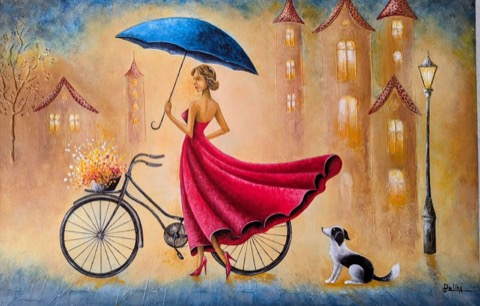 Under the Blue Umbrella by Gela Delibashvili
