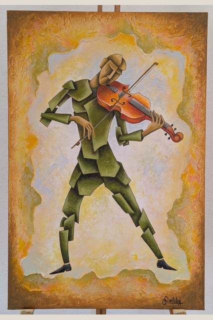 The Violinost by Gela Delibashvili